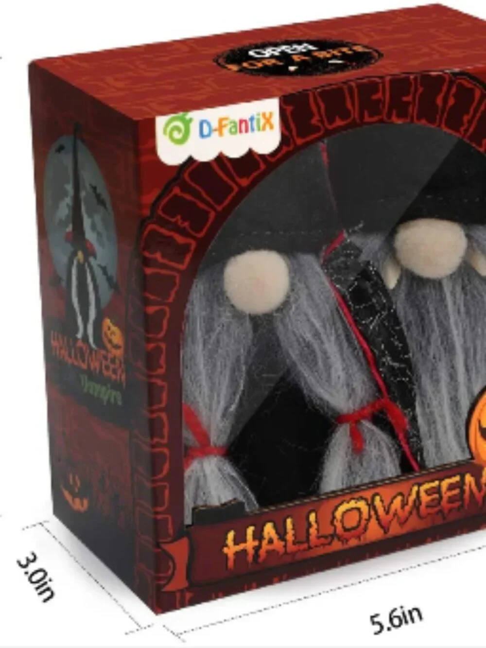 2 Pack Halloween Vampire Gnomes